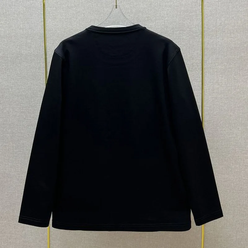 入手困難フェンディ アジュール刺繍FF 長袖クルーネック Tシャツ コピー 2色 fee86210