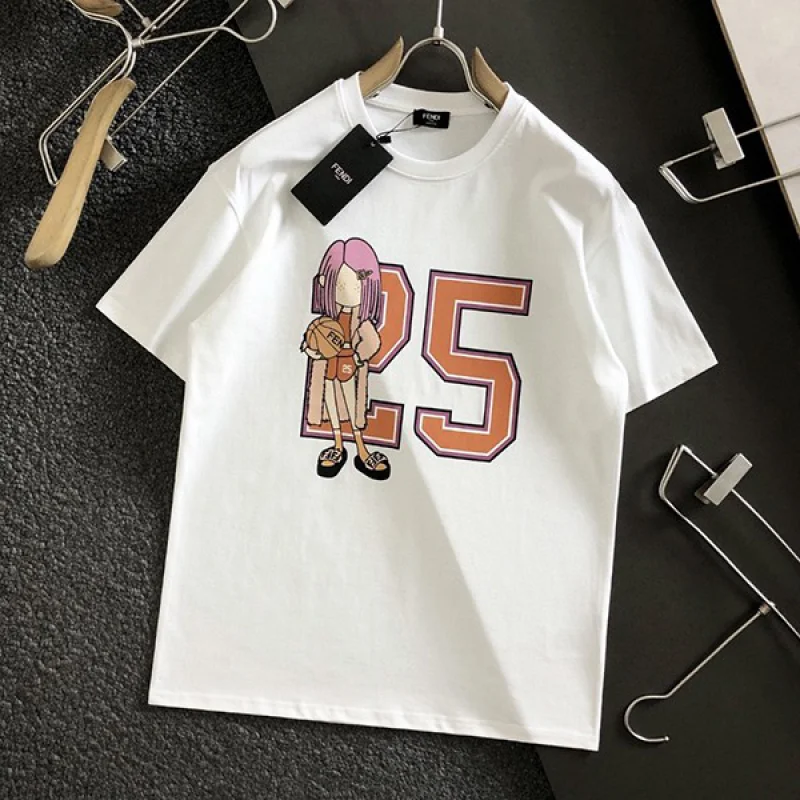 人気No1フェンディ ジャージー 半袖 Tシャツ 偽物 2色 feh47120