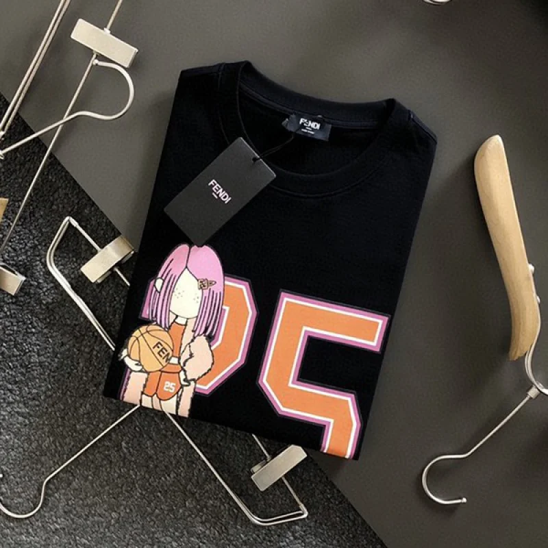 人気No1フェンディ ジャージー 半袖 Tシャツ 偽物 2色 feh47120