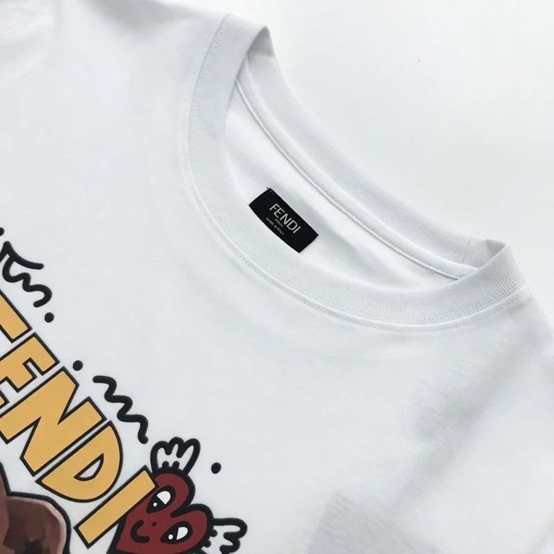 《大人気》フェンディ コピー ◆クルーネックロゴジャージーTシャツ fei32629