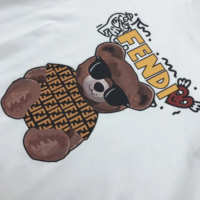 《大人気》フェンディ コピー ◆クルーネックロゴジャージーTシャツ fei32629