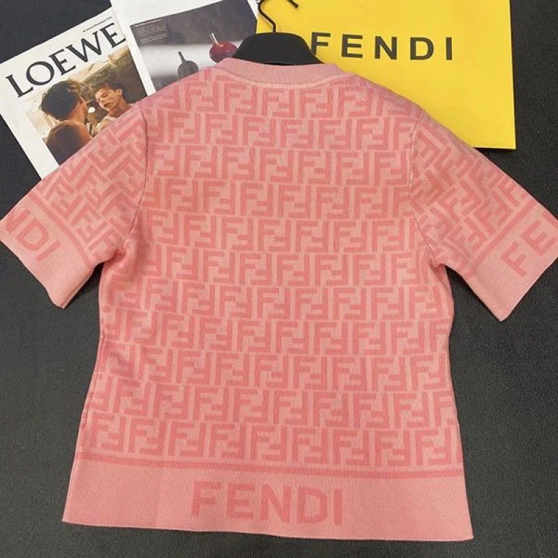 《大人気》22SS フェンディ FFロゴ コットンテリー オーバーサイズ Tシャツ コピー fem15650