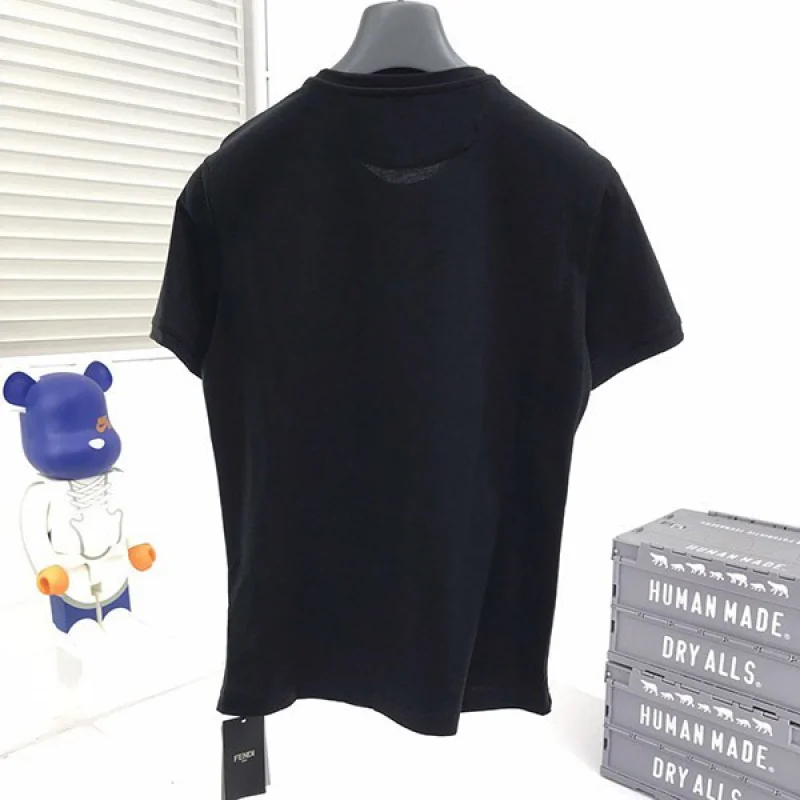 争奪戦 フェンディモンスター ロゴ クルーネック 偽物 Tシャツ fev46686