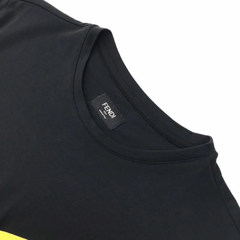 争奪戦 フェンディモンスター ロゴ クルーネック 偽物 Tシャツ fev46686