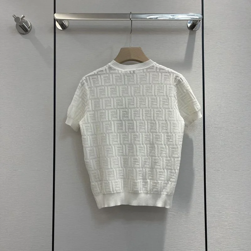すぐ届く【フェンディ】Tシャツ クルーネック 半袖 FFロゴ コットン コピー fen66109
