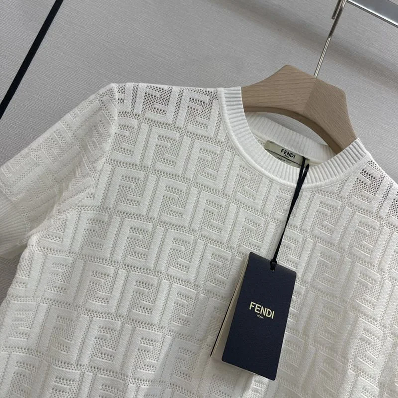 すぐ届く【フェンディ】Tシャツ クルーネック 半袖 FFロゴ コットン コピー fen66109