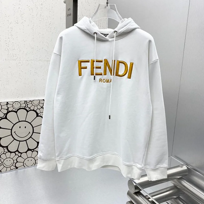 フェンディ コピー ROMA ロゴ 刺繍 パーカー feo09760