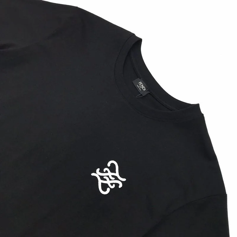 完売必至 フェンディ◆クルーネックロゴジャージーTシャツ コピー feo83973