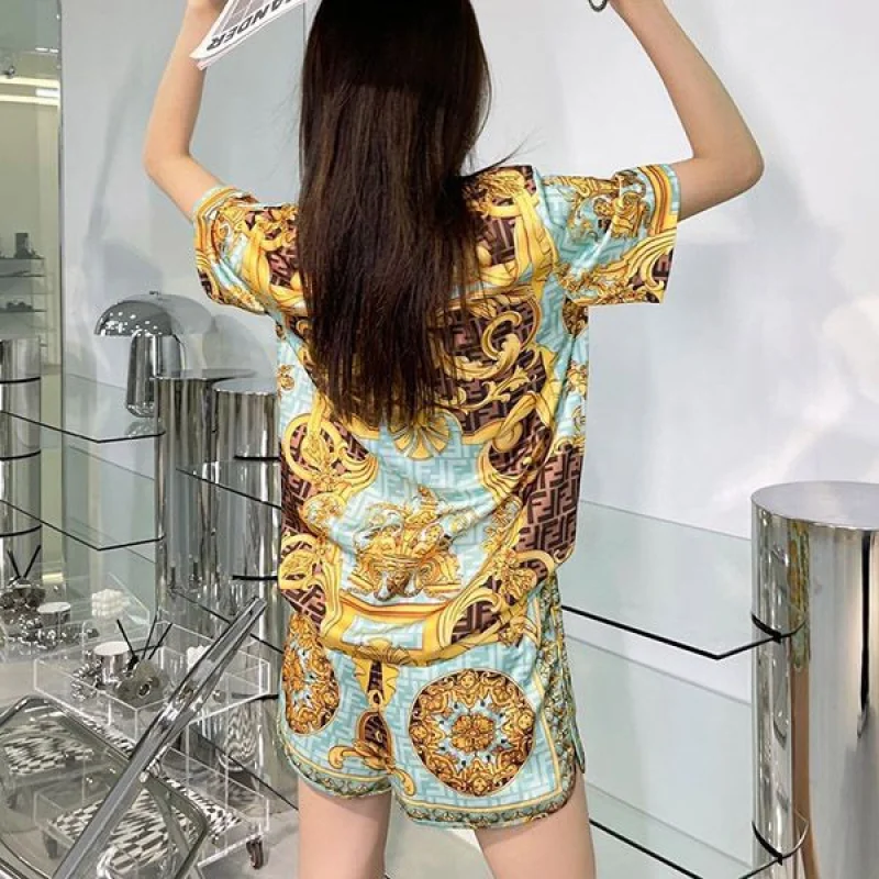 人気急上昇フェンダーチェ 上下セット コピー★マルチカラージャージー Tシャツ fes01623