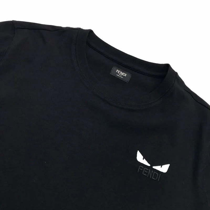 争奪戦 フェンディモンスター ロゴ クルーネック 偽物 Tシャツ fev46686