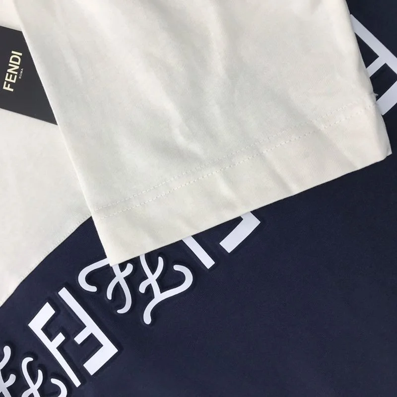 入手困難 フェンディ◆クルーネックロゴジャージー コピー Tシャツ fez31674