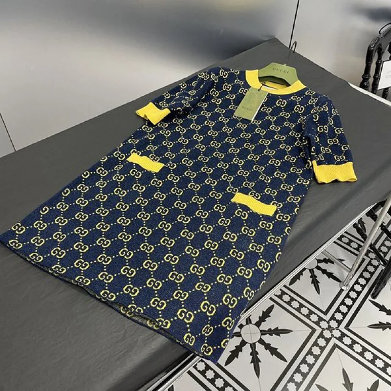 【日本未発売】グッチ ラメ GG ジャカード ドレス ワンピース コピー 692707XKB544597