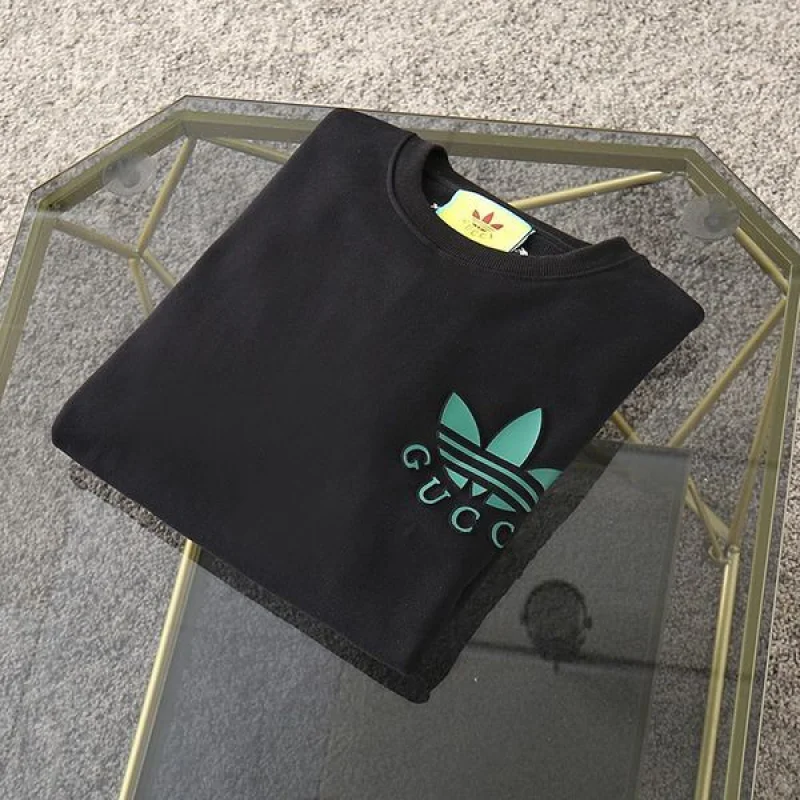 《大人気》グッチ アディダス コピー コットンジャージー 長袖 Tシャツ gua20731