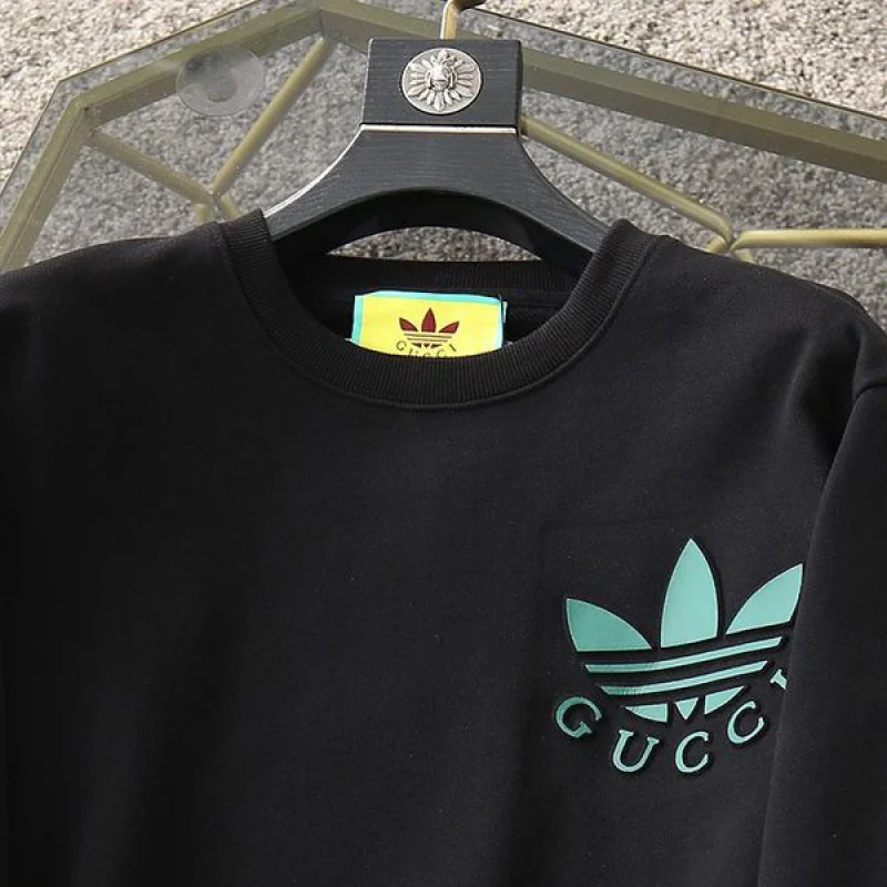 《大人気》グッチ アディダス コピー コットンジャージー 長袖 Tシャツ gua20731
