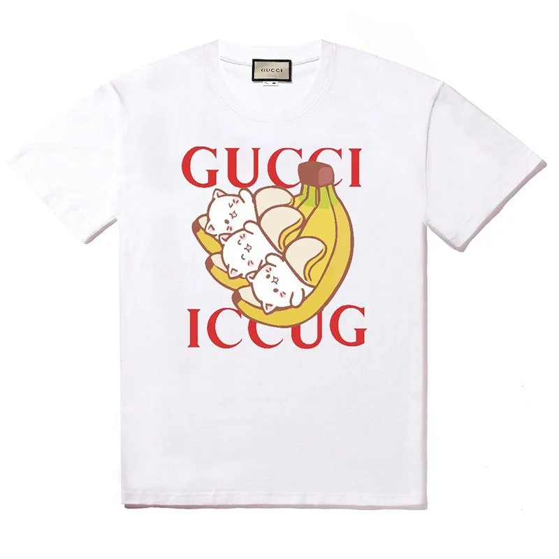 大人気!!新色 ☆グッチ☆ ばなにゃプリント オーバーサイズTシャツコピー gub49687