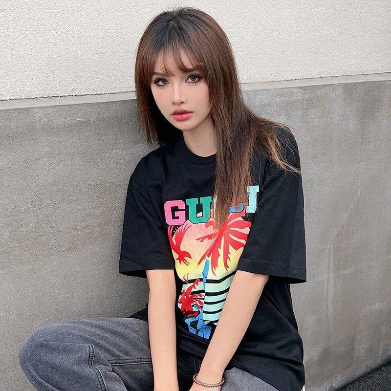 21AW新作グッチ ヤシ コットン Tシャツ 偽物 guc81693