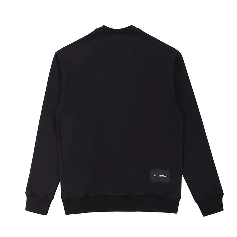 希少色グッチ×バレンシアガ コピー ブラック GGロゴコットンスウェットシャツ gud55678