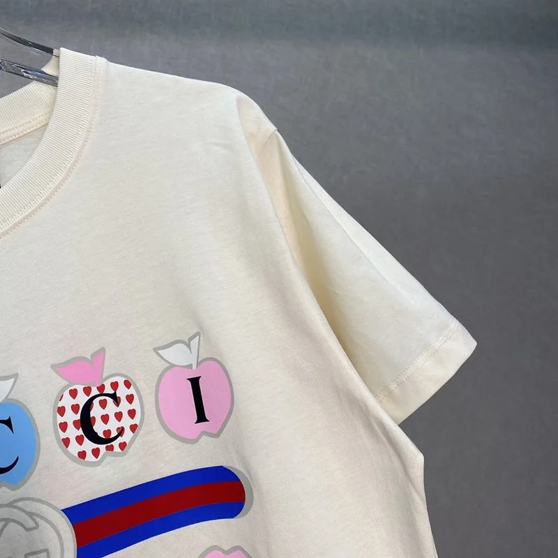 人気No1 グッチ コットン Tシャツ コピー半袖 ロゴ gud69063