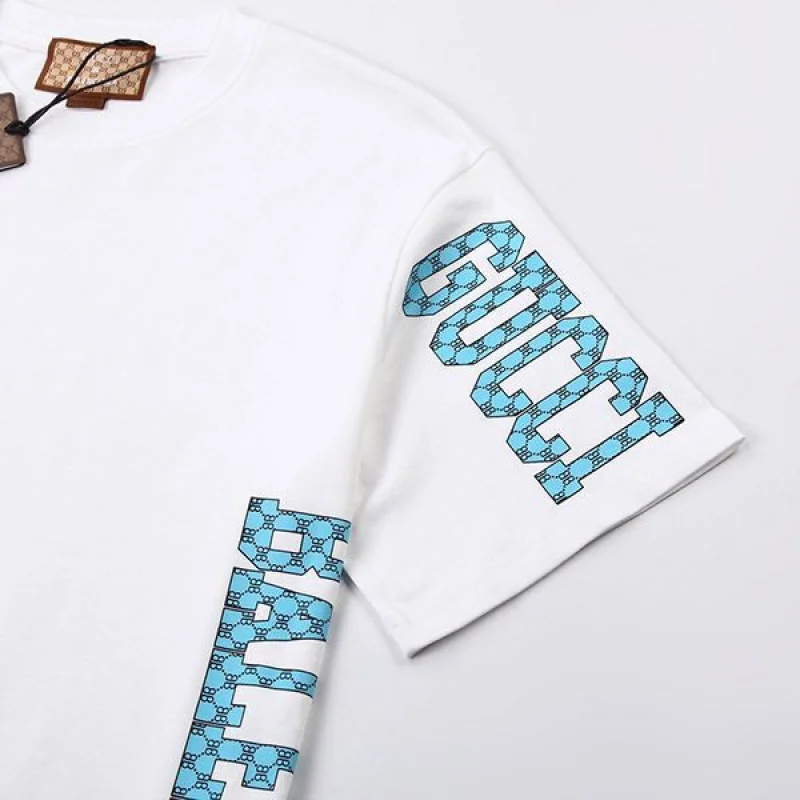 人気No1グッチ バレンシアガ コピー ロゴ ホワイト Tシャツ gue27260