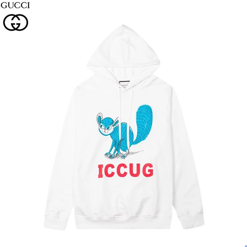 秋冬新作 グッチ フレイヤ ハルタス 偽物“ICCUG” プリント パーカー gue56002