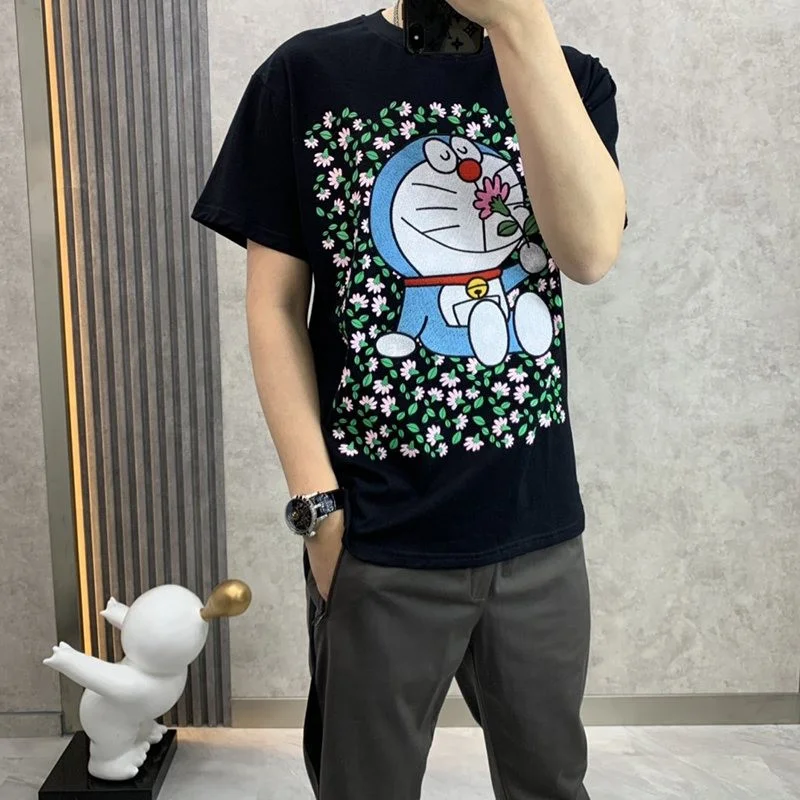 最安値挑戦 ドラえもんx グッチ 偽物 オーバーサイズ Tシャツ gue63908