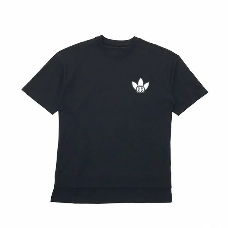 人気No1コラボ グッチ×アディダス コピー トレフォイルプリントTシャツ gue66455