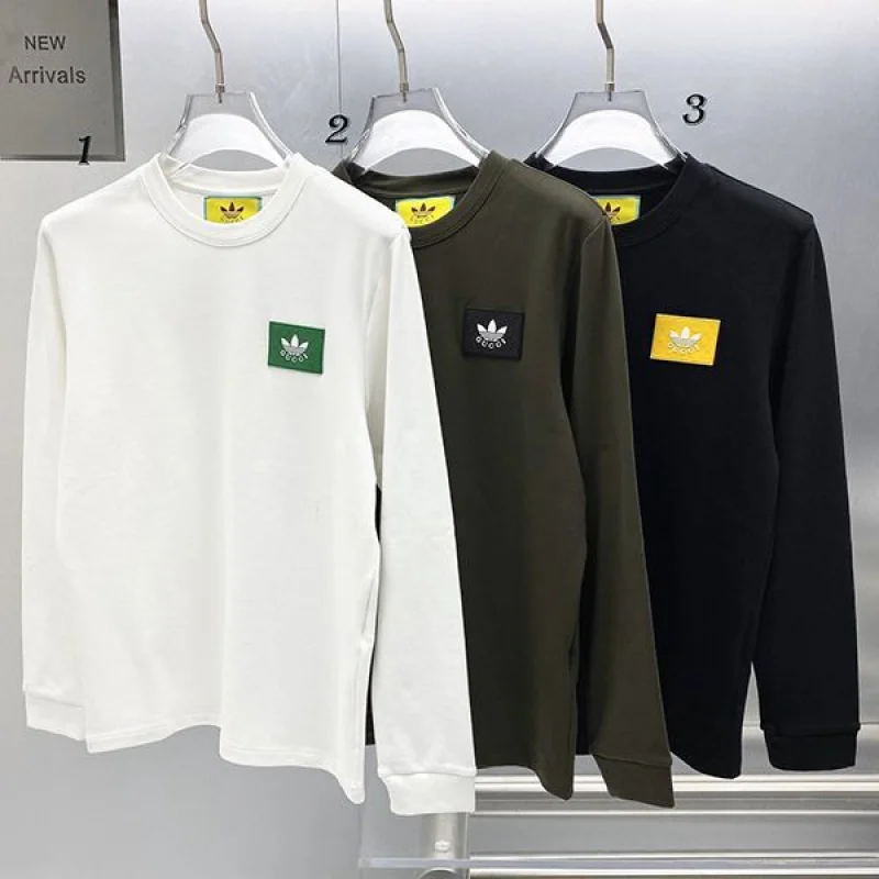 大人気!グッチ アディダス コラボ コピー ロゴ ニット ウールセーター 3色 gue75148