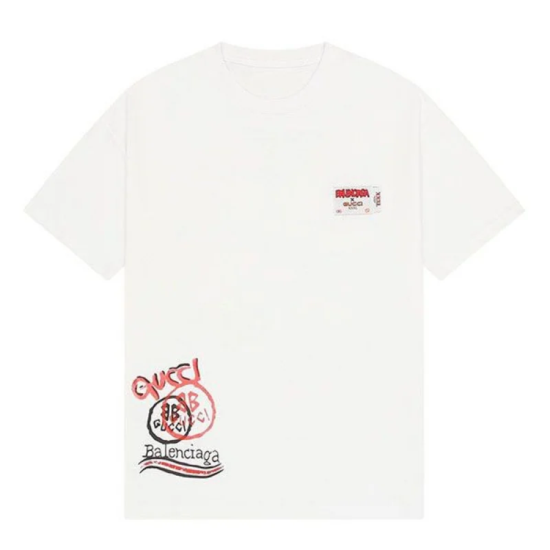 グッチ×バレンシアガ コラボ コピー クルーネック Tシャツ guf01259