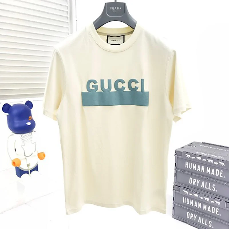 グッチ ホワイト Tシャツ 偽物 コットン 2色 guf64851