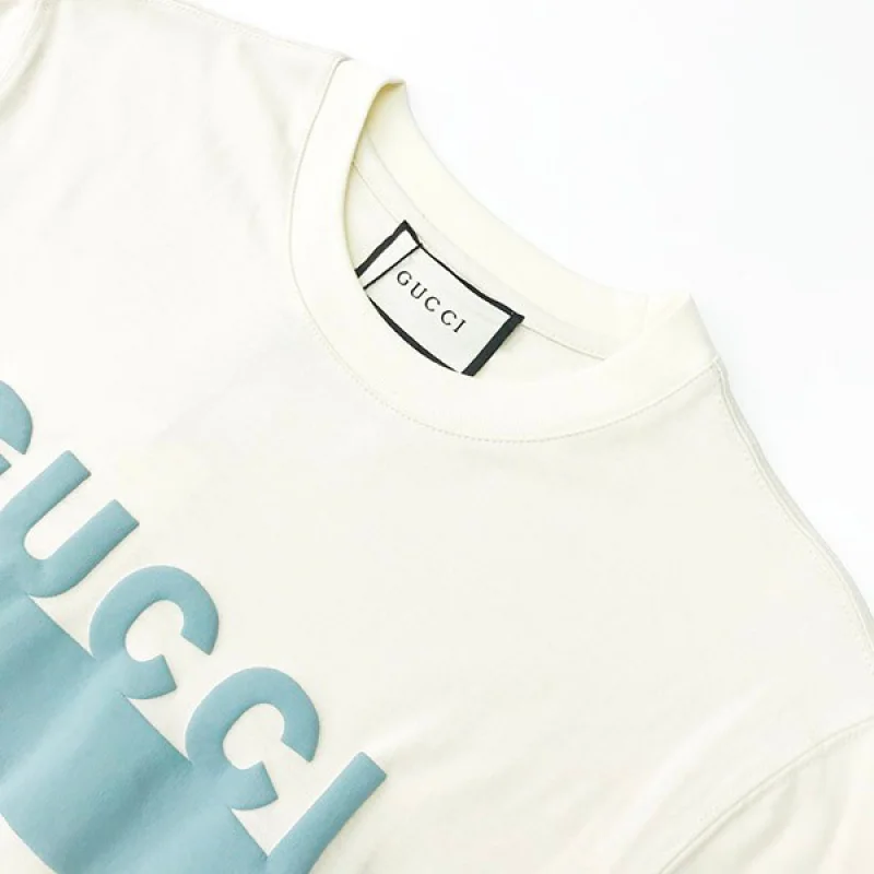 グッチ ホワイト Tシャツ 偽物 コットン 2色 guf64851