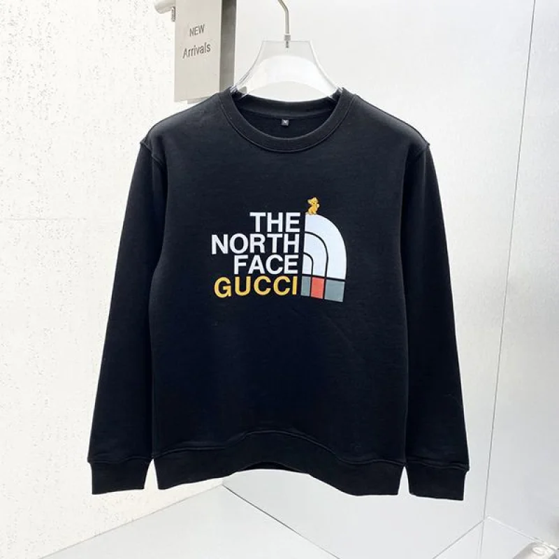 人気No1グッチ ノースフェイス コピー コラボ コットン長袖スウェットトレーナー gug24960