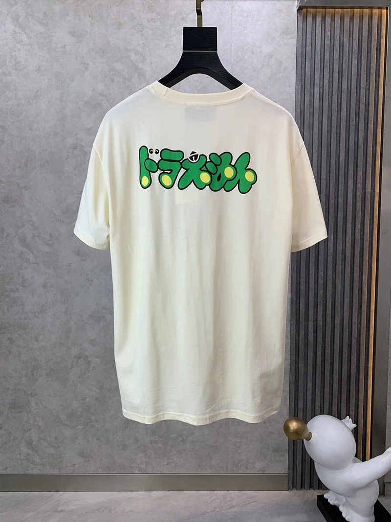 超話題!グッチxドラえもん コピー★コラボ★オーバーサイズ Tシャツ gug48308