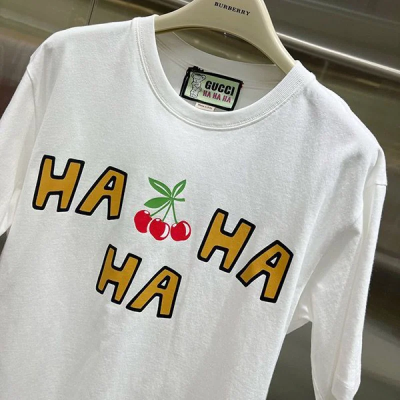 売上総額1位!グッチ さくらんぼ コットン Tシャツ コピー gug98874