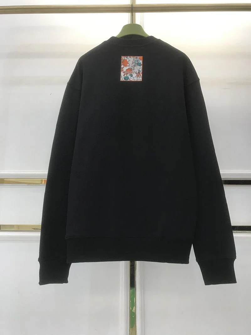 一目惚れ♪バレンシアガ×グッチ コピー ブラック コットンスウェットシャツ gui55872