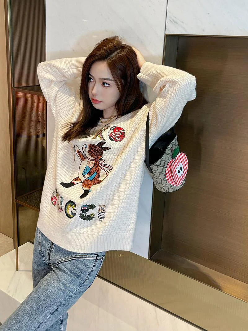 21-22AW グッチ セーター コピー GGジャガードコットyuku gui81822