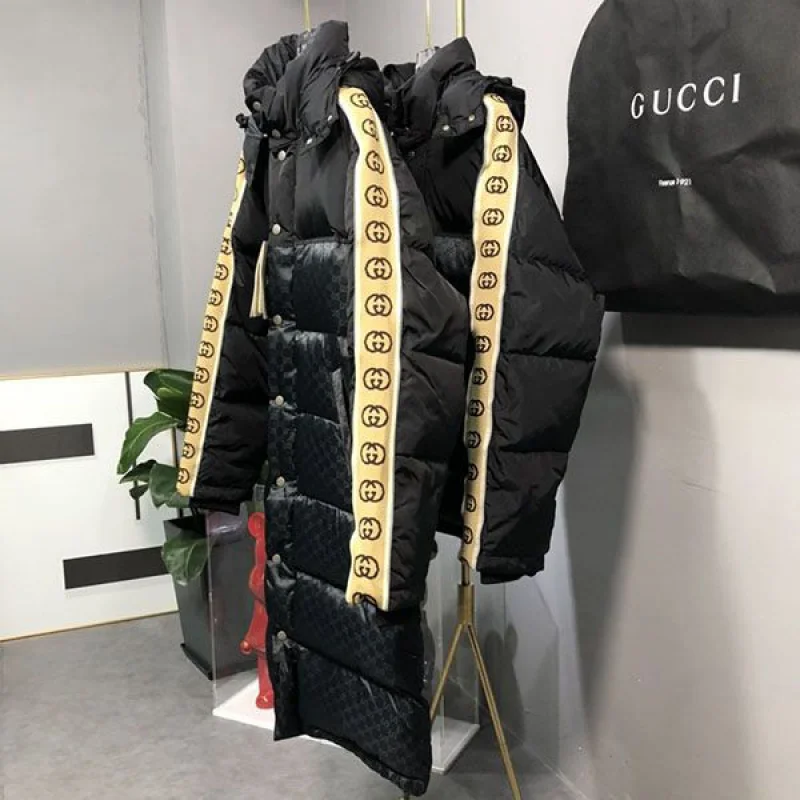 希少 グッチ GGコットン キャンバス ダウンジャケット コピー guj38675