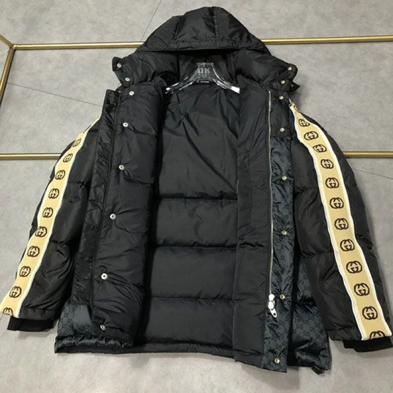 希少 グッチ GGコットン キャンバス ダウンジャケット コピー guj38675