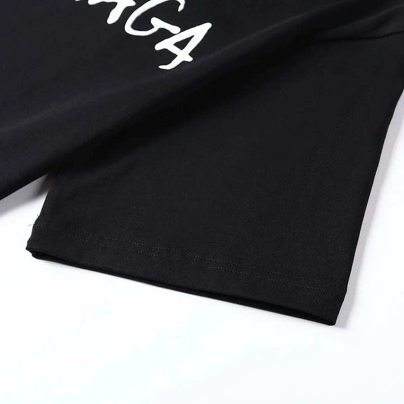 完売必至グッチ×バレンシアガ ロゴ Tシャツ コピー ブラック guk71454