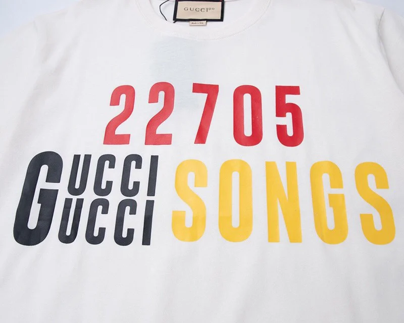 一目惚れ♪【グッチ】100周年 限定コレクション コットン Tシャツ コピー gul34145