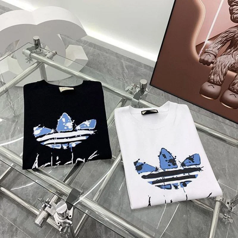 ブティック♪adidas x グッチ コットン 偽物 Tシャツ gul99522