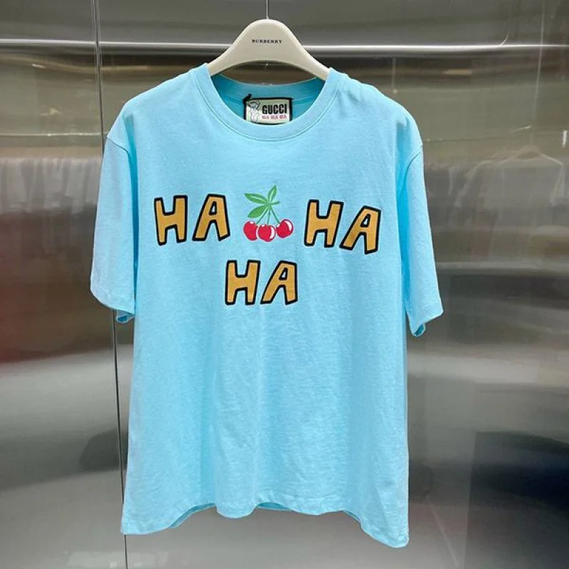 最安値挑戦 グッチ さくらんぼ コットン Tシャツ 偽物 gum32967