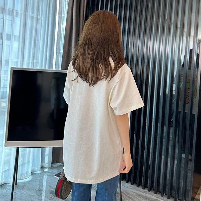 ☆超人気☆グッチ×Kawaii 偽物 キャットプリント Tシャツ gum95166