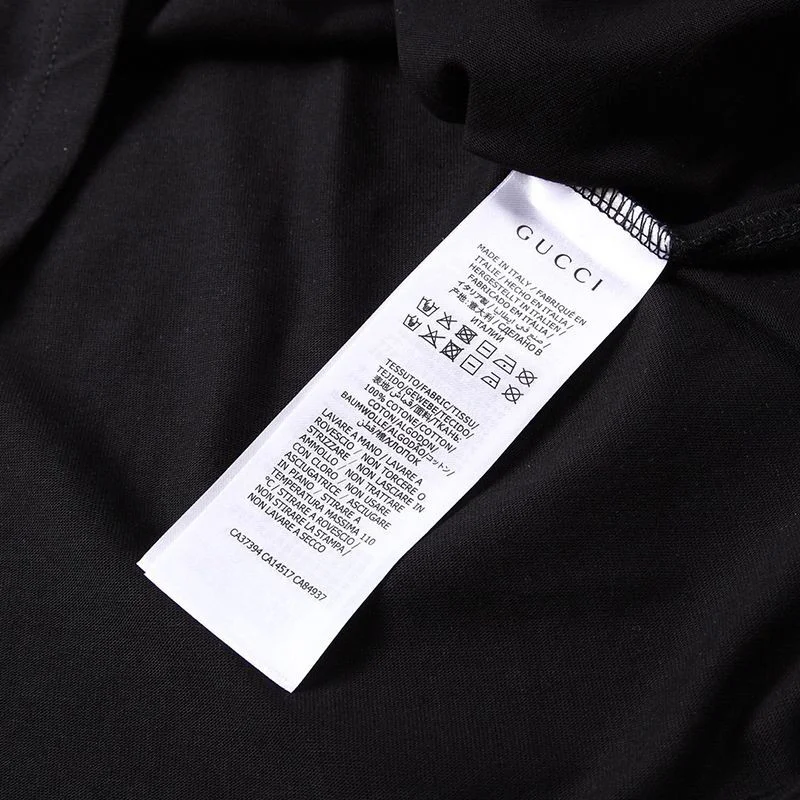 目を惹くカラーグッチ×バレンシアガ 心臓ロゴ Tシャツ コピー ブラック gun82569