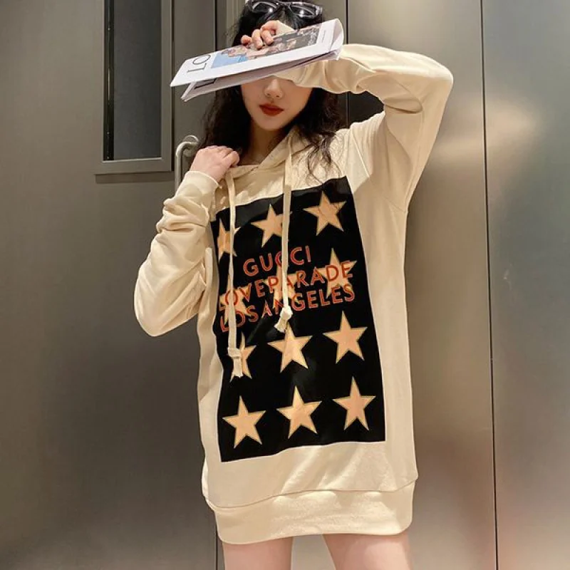 グッチ オーバーサイズ コットン コピー フーディー guo18653