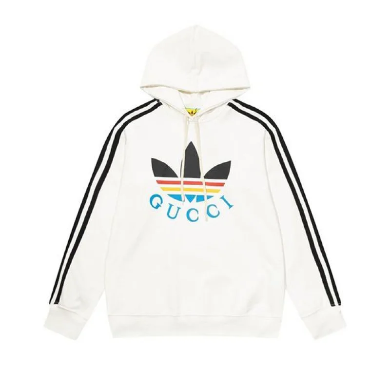 入手困難グッチ×アディダス コピー トレフォイルグッチコットンフーディ 2色 guo38991