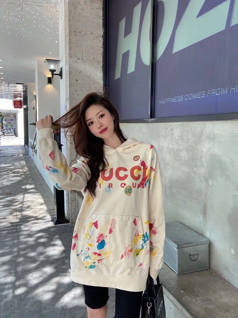 人気急上昇 グッチ フーディ コピートップス ダブルG スター 長袖 男女 プレタ 新作 guo82309