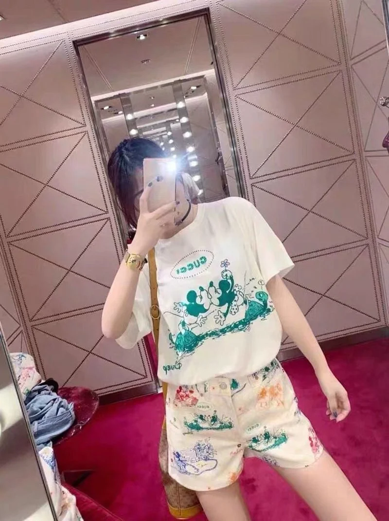 ☆超人気☆グッチ コットン Tシャツ 偽物 半袖 ロゴ gup75443