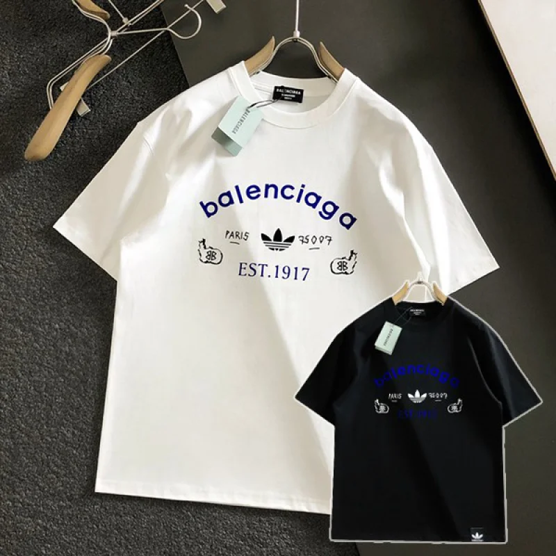 超希少!グッチ x バレンシアガ 偽物 コラボ 半袖Tシャツ 2色 gur01192