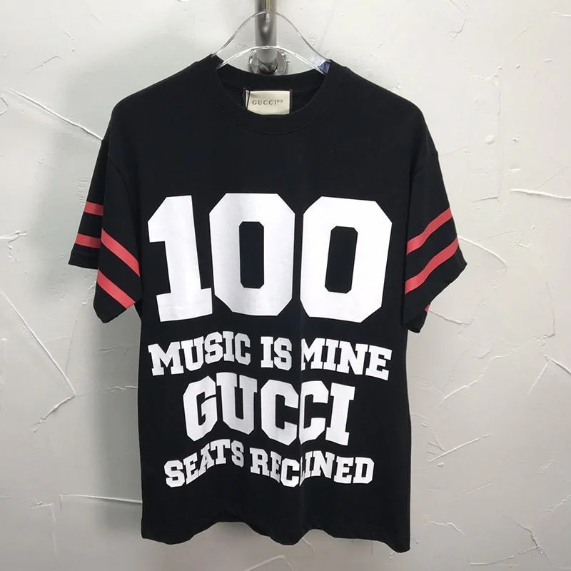春もの新作100周年記念★グッチ★Tシャツ コピー コットン クルーネック ストライプ gur59948
