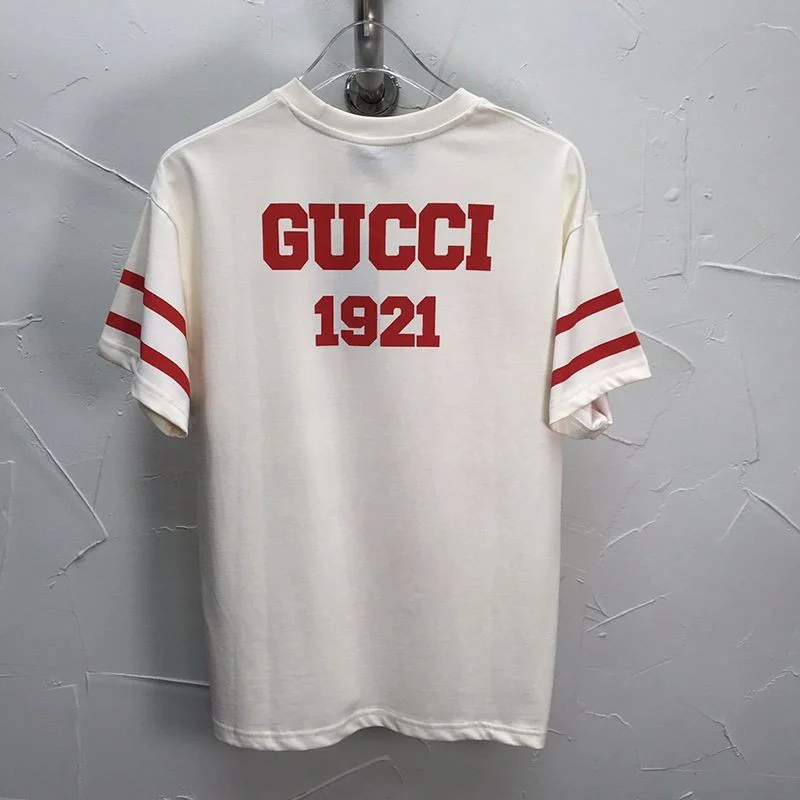 ★日本!!人気!100周年記念★グッチ★Tシャツ コピー コットン クルーネック ストライプ gur83366